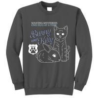 Bunny Kitty Police Solving Mysteries One Hug At A Time Tall Sweatshirt