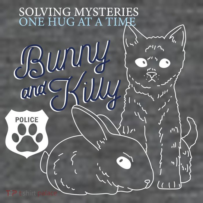 Bunny Kitty Police Solving Mysteries One Hug At A Time Sustainable Knit Beanie