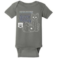 Bunny Kitty Police Solving Mysteries One Hug At A Time Baby Bodysuit