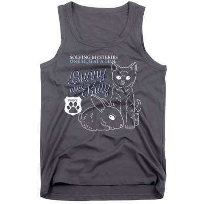 Bunny Kitty Police Solving Mysteries One Hug At A Time Tank Top
