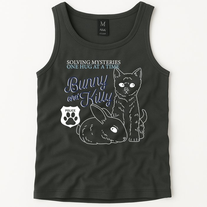 Bunny Kitty Police Solving Mysteries One Hug At A Time Tank Top
