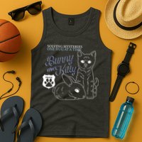 Bunny Kitty Police Solving Mysteries One Hug At A Time Tank Top