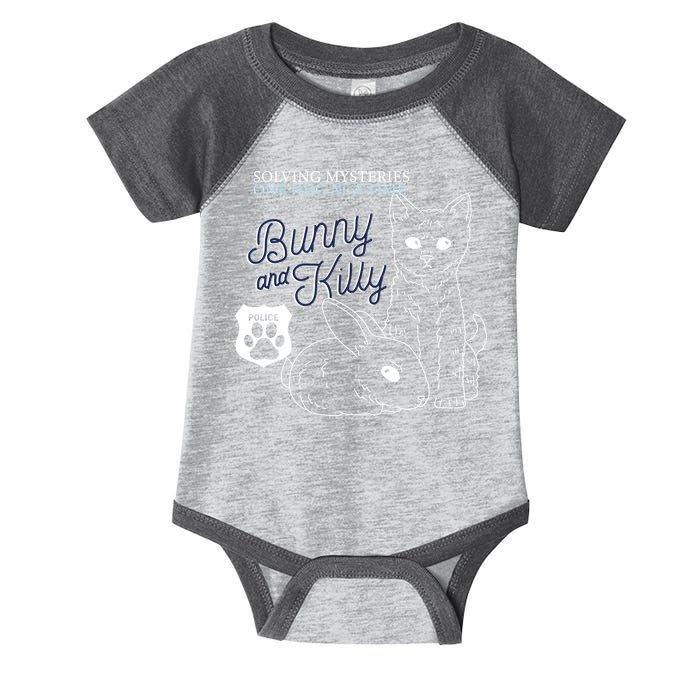 Bunny Kitty Police Solving Mysteries One Hug At A Time Infant Baby Jersey Bodysuit
