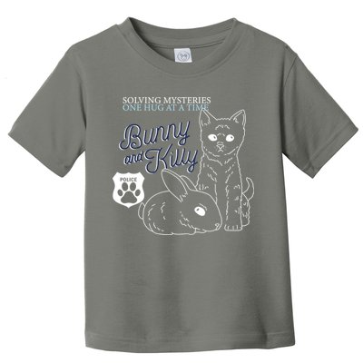 Bunny Kitty Police Solving Mysteries One Hug At A Time Toddler T-Shirt
