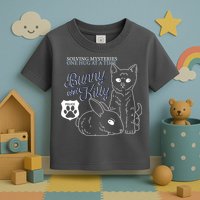 Bunny Kitty Police Solving Mysteries One Hug At A Time Toddler T-Shirt