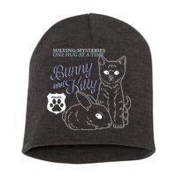 Bunny Kitty Police Solving Mysteries One Hug At A Time Short Acrylic Beanie