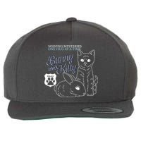 Bunny Kitty Police Solving Mysteries One Hug At A Time Wool Snapback Cap