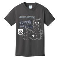 Bunny Kitty Police Solving Mysteries One Hug At A Time Kids T-Shirt