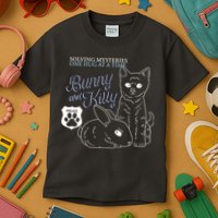 Bunny Kitty Police Solving Mysteries One Hug At A Time Kids T-Shirt