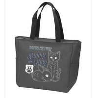 Bunny Kitty Police Solving Mysteries One Hug At A Time Zip Tote Bag