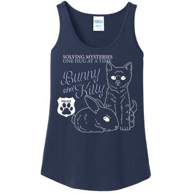 Bunny Kitty Police Solving Mysteries One Hug At A Time Ladies Essential Tank