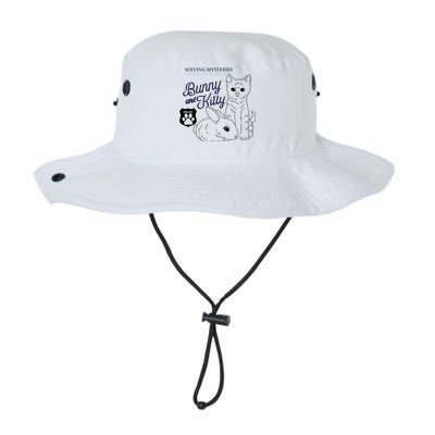 Bunny Kitty Police Solving Mysteries One Hug At A Time Legacy Cool Fit Booney Bucket Hat