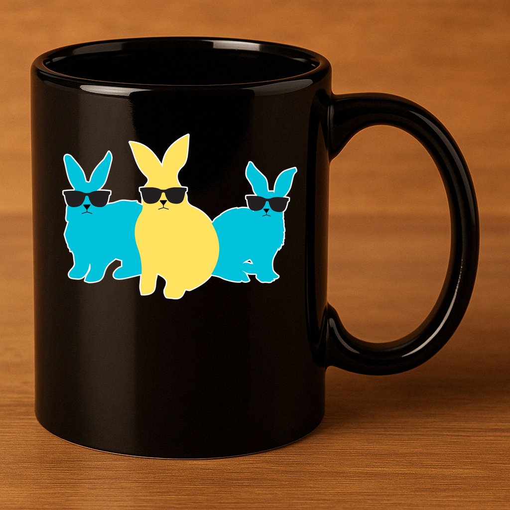 Bunny Squad 11oz C Handle Ceramic Mug