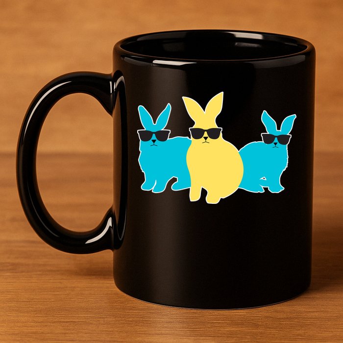 Bunny Squad 11oz C Handle Ceramic Mug
