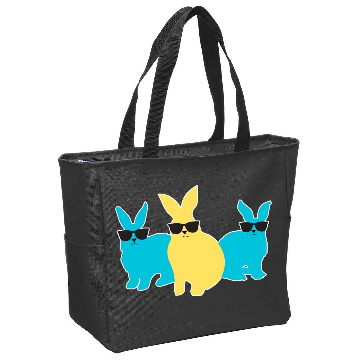 Bunny Squad Zip Tote Bag