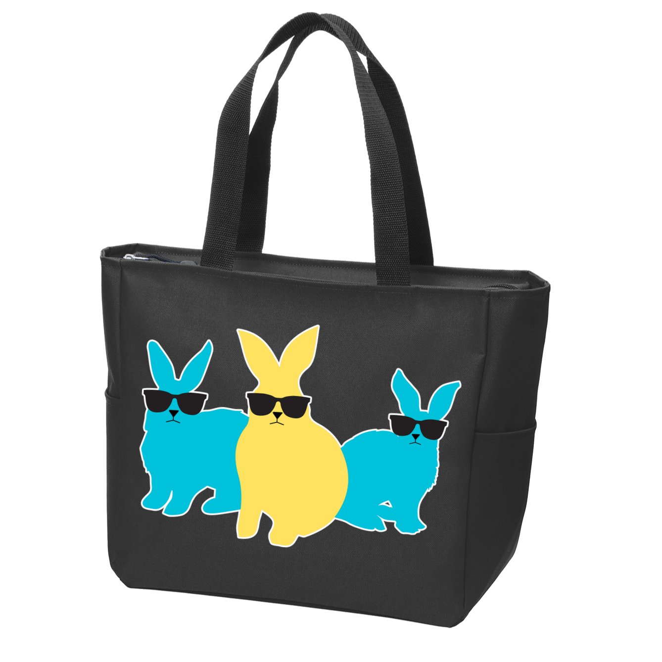 Bunny Squad Zip Tote Bag
