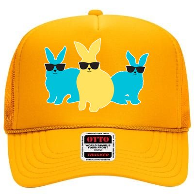 Bunny Squad High Crown Mesh Back Trucker Hat