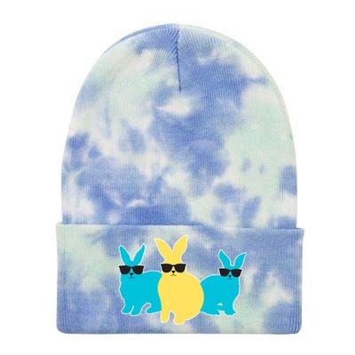 Bunny Squad Tie Dye 12in Knit Beanie