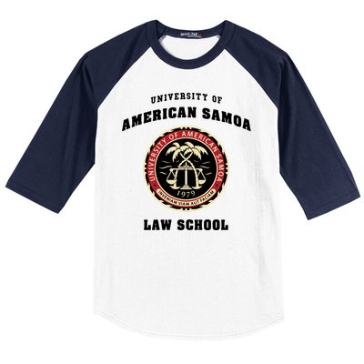 BCS University Of American Samoa Law School Baseball Sleeve Shirt