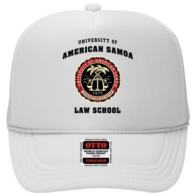 BCS University Of American Samoa Law School High Crown Mesh Back Trucker Hat