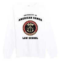 BCS University Of American Samoa Law School Premium Crewneck Sweatshirt