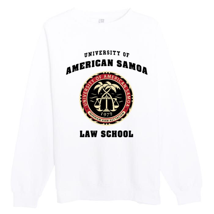 BCS University Of American Samoa Law School Premium Crewneck Sweatshirt