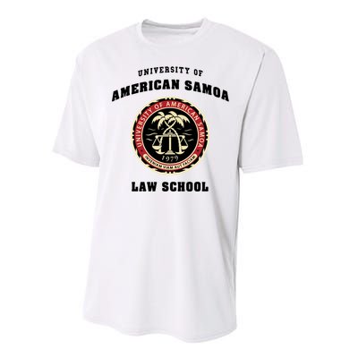 BCS University Of American Samoa Law School Performance Sprint T-Shirt