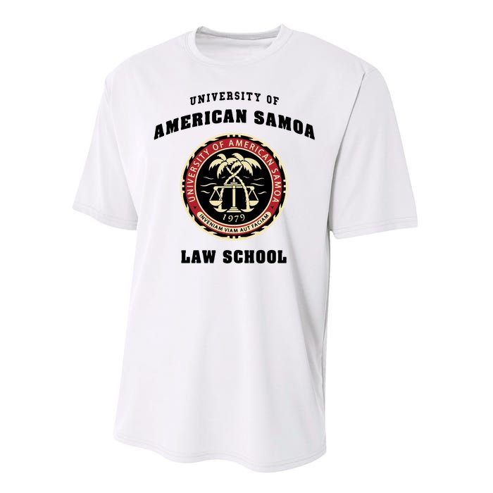 BCS University Of American Samoa Law School Performance Sprint T-Shirt