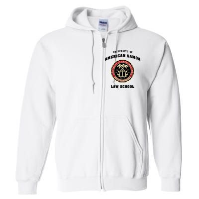 BCS University Of American Samoa Law School Full Zip Hoodie