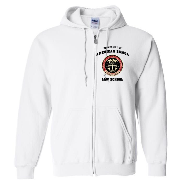 BCS University Of American Samoa Law School Full Zip Hoodie