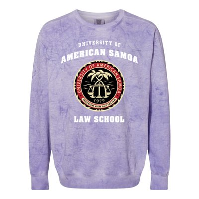 BCS University Of American Samoa Law School Colorblast Crewneck Sweatshirt