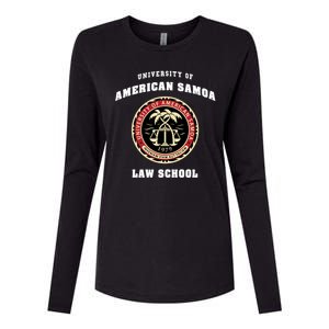 BCS University Of American Samoa Law School Womens Cotton Relaxed Long Sleeve T-Shirt