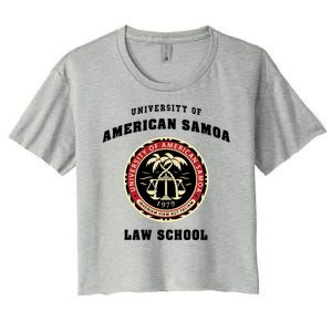 BCS University Of American Samoa Law School Women's Crop Top Tee