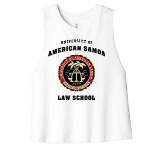 BCS University Of American Samoa Law School Women's Racerback Cropped Tank