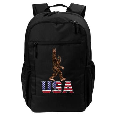 Bigfoot Usa Patriotic For Sasquatch Rock On Daily Commute Backpack