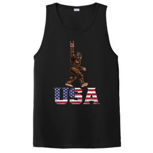 Bigfoot Usa Patriotic For Sasquatch Rock On PosiCharge Competitor Tank