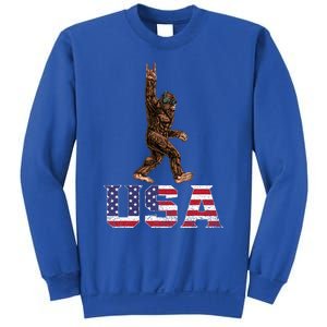 Bigfoot Usa Patriotic For Sasquatch Rock On Sweatshirt