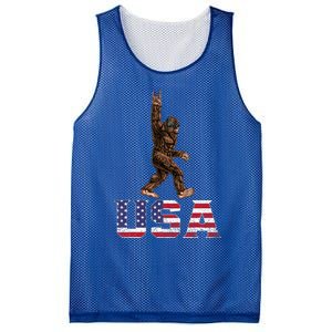 Bigfoot Usa Patriotic For Sasquatch Rock On Mesh Reversible Basketball Jersey Tank