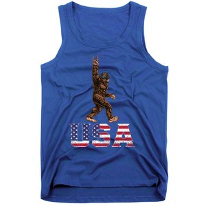 Bigfoot Usa Patriotic For Sasquatch Rock On Tank Top