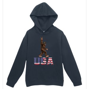 Bigfoot Usa Patriotic For Sasquatch Rock On Urban Pullover Hoodie