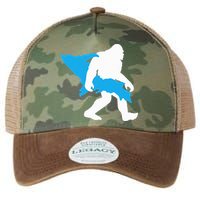 Bigfoot Upper Peninsula Funny Sasquatch Up Mi Legacy Tie Dye Trucker Hat