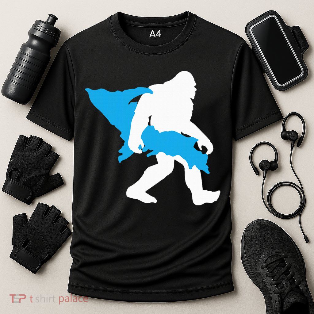Bigfoot Upper Peninsula Funny Sasquatch Up Mi Performance Shirt