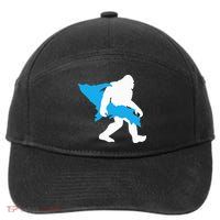 Bigfoot Upper Peninsula Funny Sasquatch Up Mi 7-Panel Snapback Hat