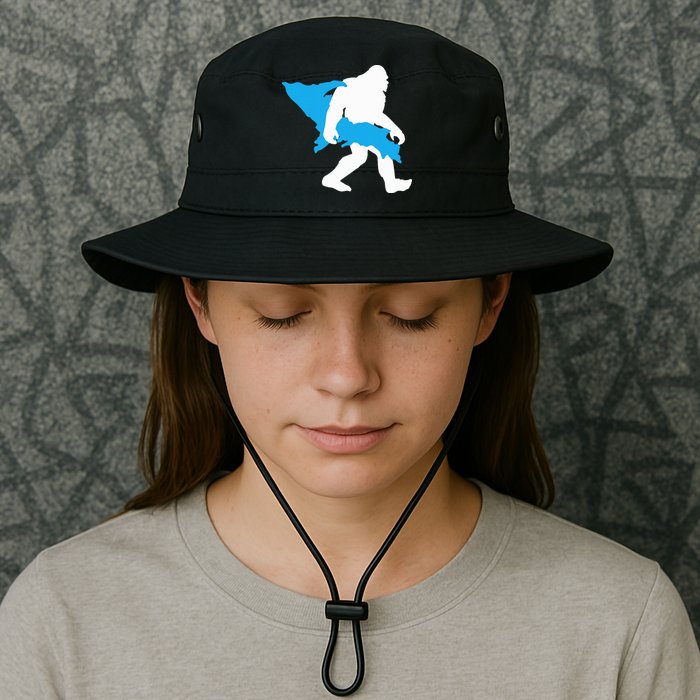 Bigfoot Upper Peninsula Funny Sasquatch Up Mi Bucket Hat