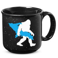 Bigfoot Upper Peninsula Funny Sasquatch Up Mi 15oz Campfire Ceramic Mug