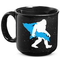 Bigfoot Upper Peninsula Funny Sasquatch Up Mi 15oz Campfire Ceramic Mug