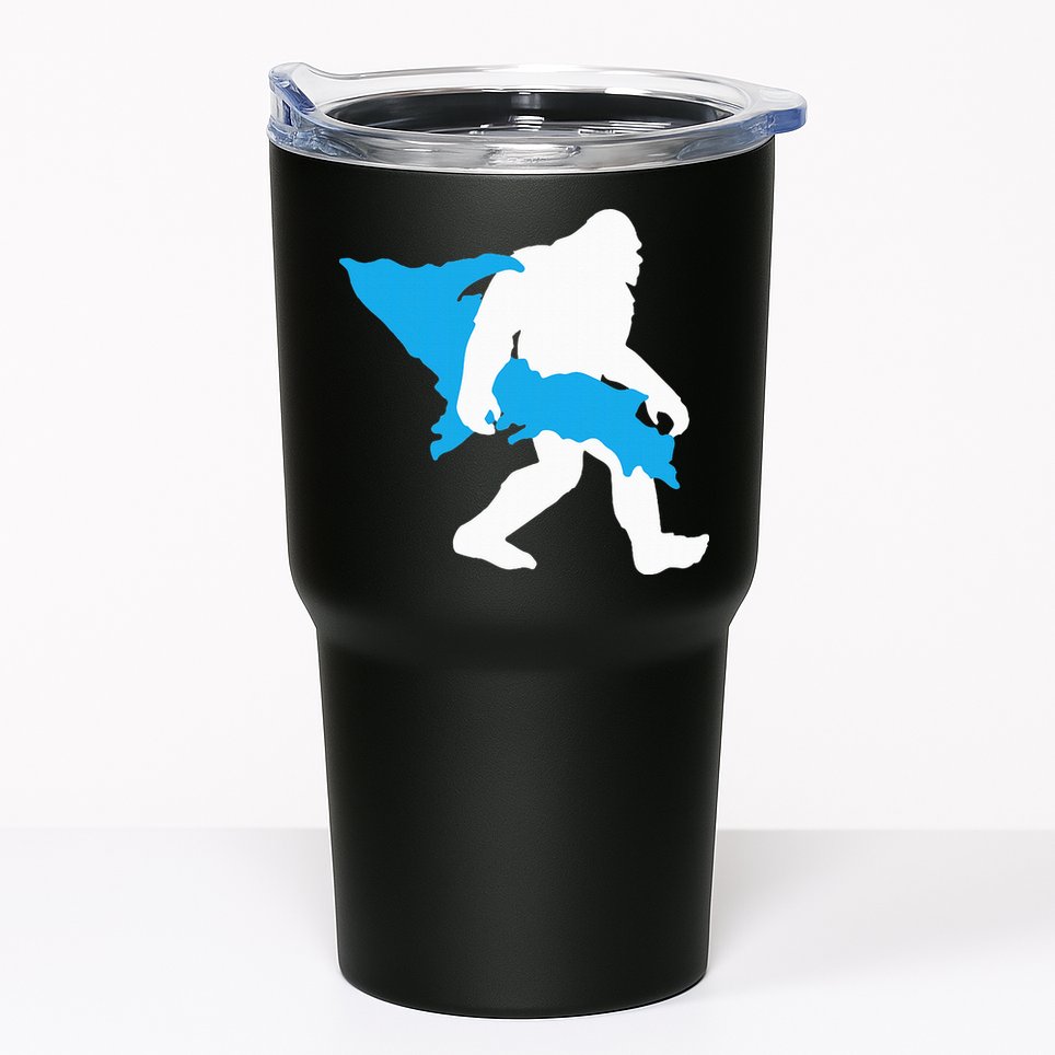 Bigfoot Upper Peninsula Funny Sasquatch Up Mi Tumbler