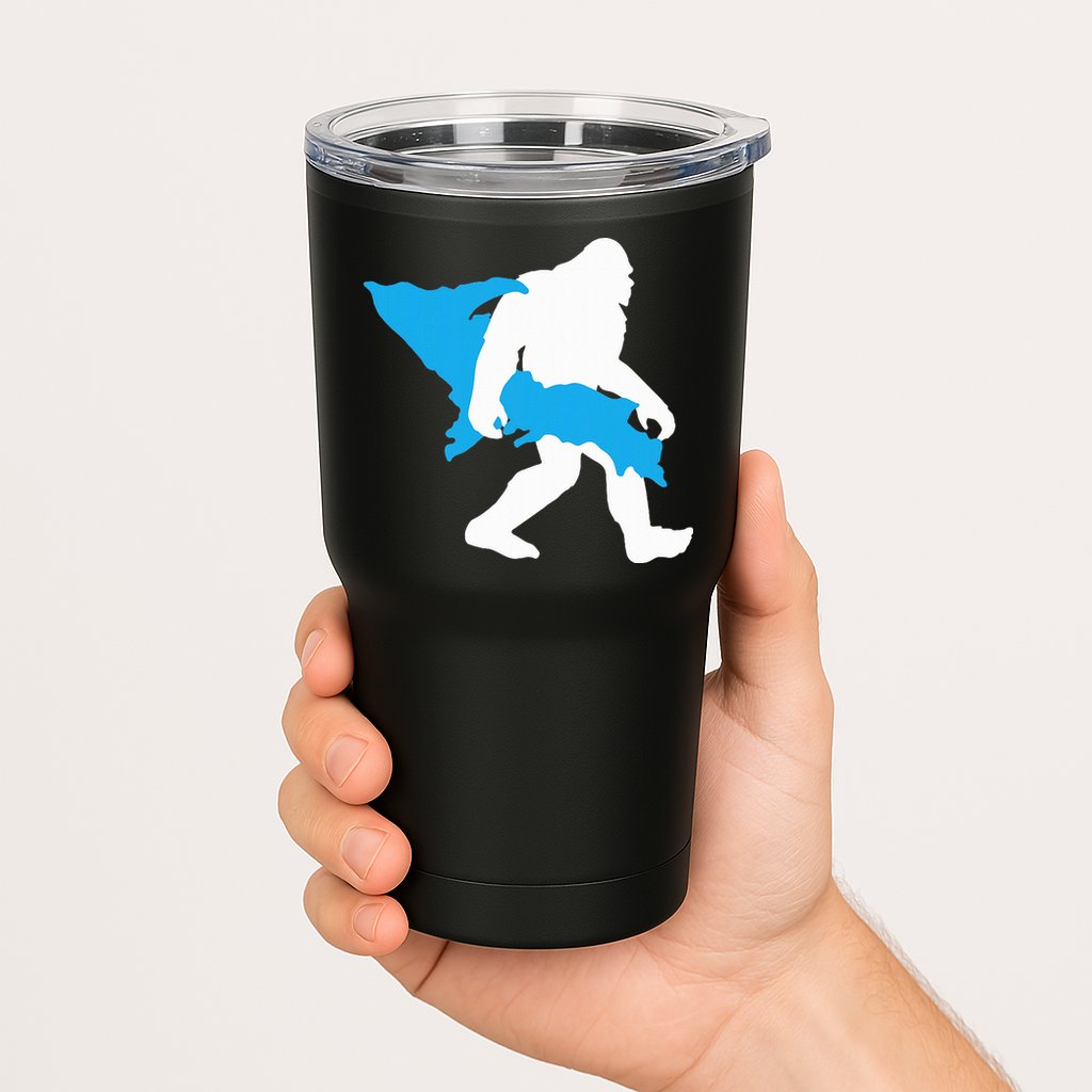 Bigfoot Upper Peninsula Funny Sasquatch Up Mi Tumbler