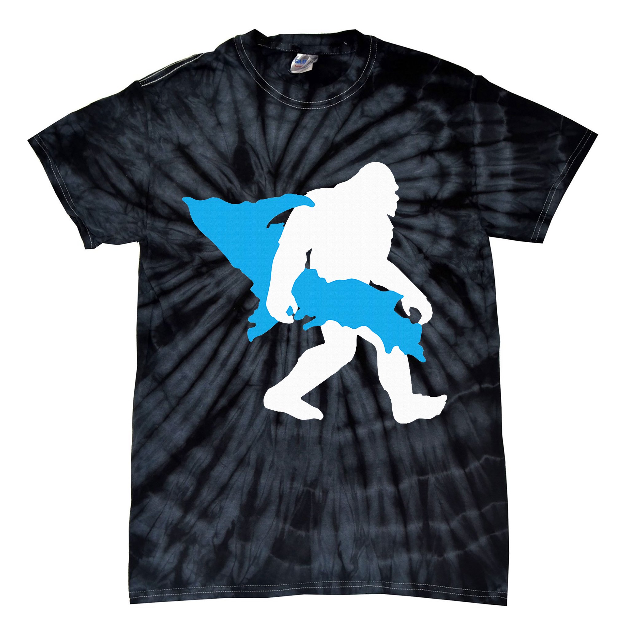 Bigfoot Upper Peninsula Funny Sasquatch Up Mi Tie-Dye T-Shirt