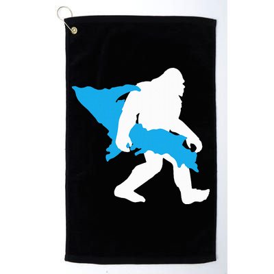 Bigfoot Upper Peninsula Funny Sasquatch Up Mi Golf Towel